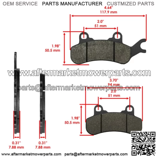 Front Brake Pads For Can-Am Maverick X3 900 HO 2018 Left And Right - Image 3