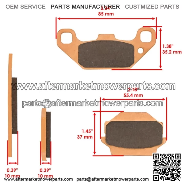 Front Sintered Brake Pads For Kawasaki KFX250 Mojave 250 KSF250-A 1989-2004 - Image 2