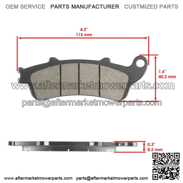 Front Brake Pads for Kawasaki Vulcan S EN650 / EN650 ABS 2015-2024 - Image 2