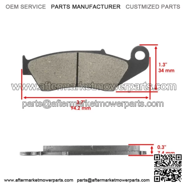 Front Brake Pads for Honda CRF450 2002-2024 / 45105-MY6-415 - Image 2