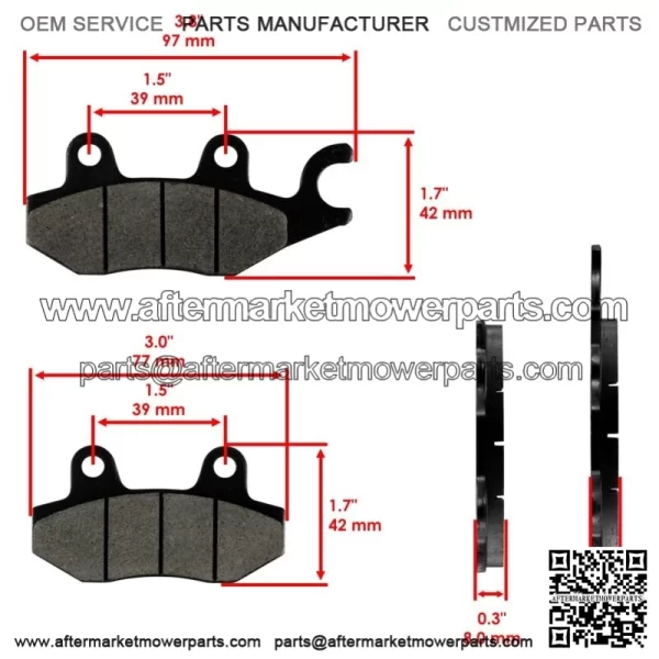 Rear Brake Pads for Kawasaki W800 Caf?? 2019-2020 / 43082-0128 - Image 2