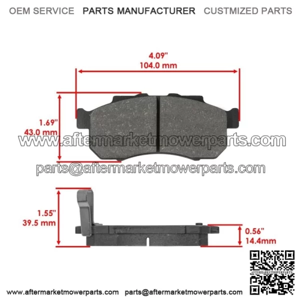 Front Brake Pads For Honda Pioneer 500 SXS500M2 2015-2023 - Image 2