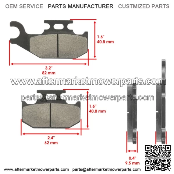 Front Right Brake Pads For Can-Am Commander 1000R DPS 2018-2020 / 705601150 - Image 2