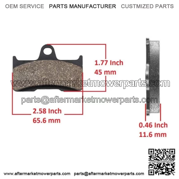 Rear Brake Pads for CF Moto Terralander 500 625 800 CF500 CF625 CF800 2011-2015 - Image 2