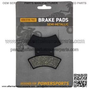 Brake Pad Set for Polaris 2200899 2200464 Rear Center Semi-Metallic Sportsman (For: Polaris)