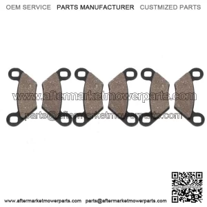 Front + Rear Organic Brake Pads 2012 Polaris Sportsman 550 EPS Orange nn (For: Polaris)