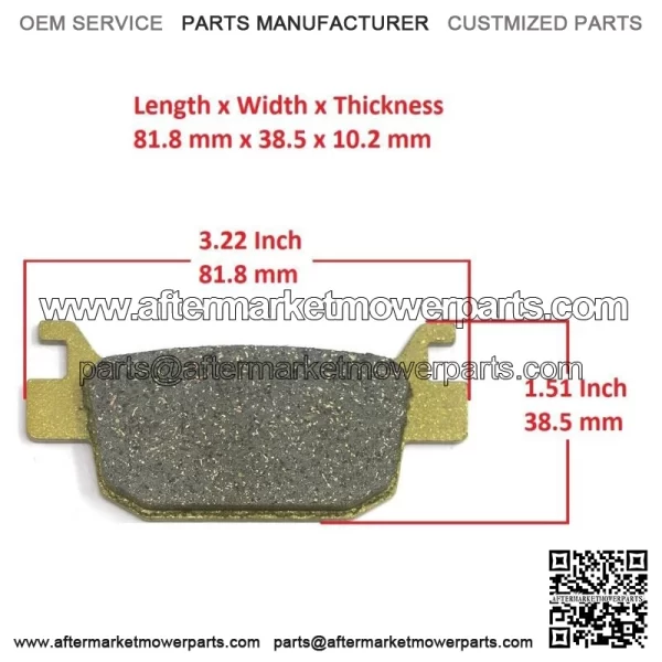 For Honda Rincon 680 Front Rear Brake Pad TRX680FA FA5 TRX680FGA 4x4 2006-2023 (For: Honda) - Image 2