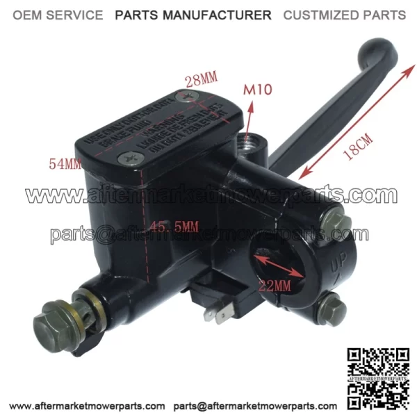 Handlebar front right master brake cylinder