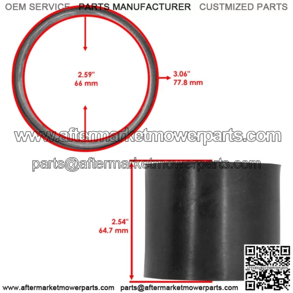 Air Inlet Flexible Adaptor Rubber For Can-Am Outlander 800 / Max 800 4X4 2006-08 - Image 2