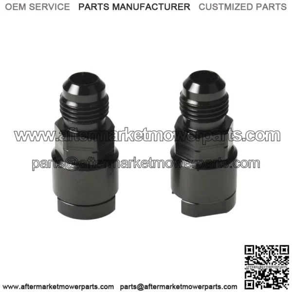 2x Fuel Rail EFI Fitting 6AN Male to 5/16" Quick-Disconnect Screw-On Adapter