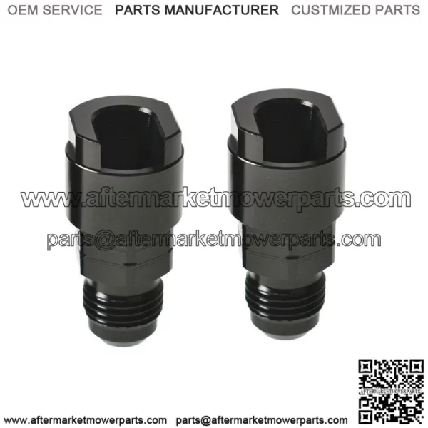 2x Fuel Rail EFI Fitting 6AN Male to 5/16" Quick-Disconnect Screw-On Adapter - Image 2