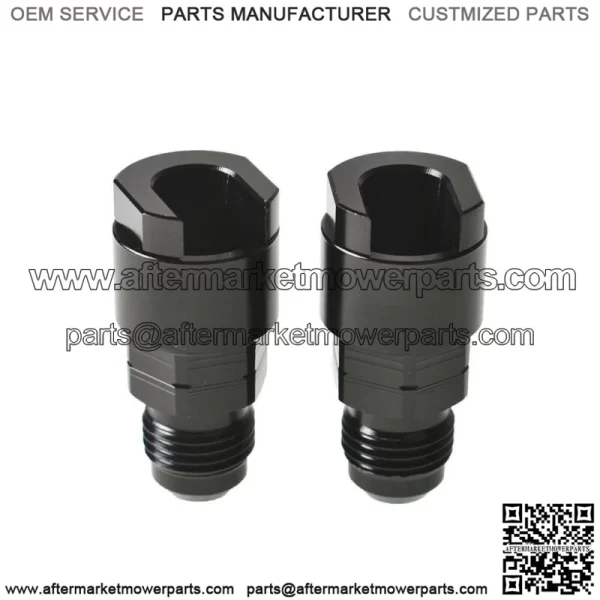2x Fuel Rail EFI Fitting 6AN Male to 5/16" Quick-Disconnect Screw-On Adapter - Image 5