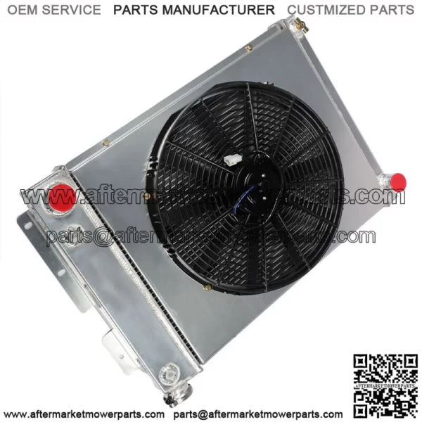 For 1967 68 69 Chevy Camaro Pontiac Firebird 3 Row Aluminum Radiator Shroud Fan - Image 2