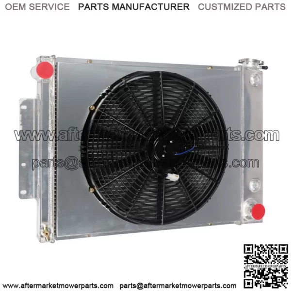 For 1967 68 69 Chevy Camaro Pontiac Firebird 3 Row Aluminum Radiator Shroud Fan - Image 3