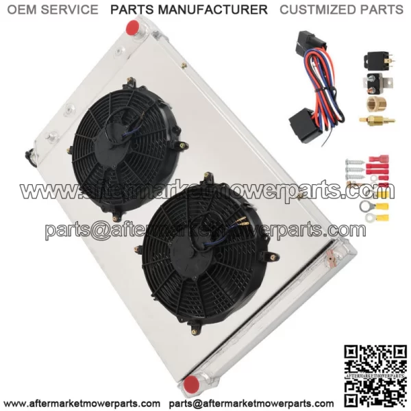 For 1973-1987 GMC Chevy C/K C10 C20 C30 K10/20 Truck CC716 3 Rows Radiator&Fan