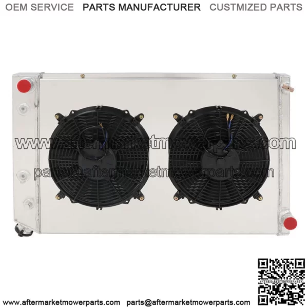 For 1973-1987 GMC Chevy C/K C10 C20 C30 K10/20 Truck CC716 3 Rows Radiator&Fan - Image 3