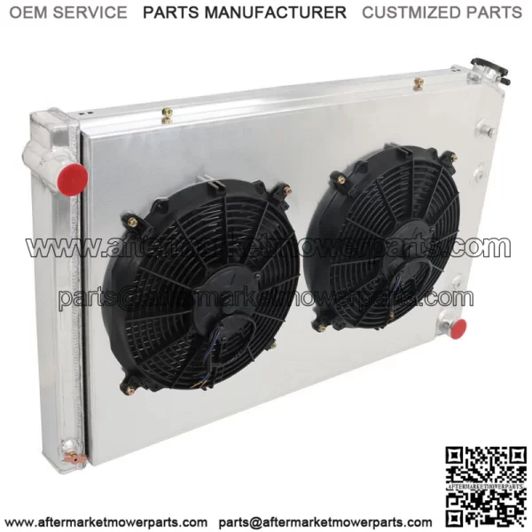 For 1973-1987 GMC Chevy C/K C10 C20 C30 K10/20 Truck CC716 3 Rows Radiator&Fan - Image 4