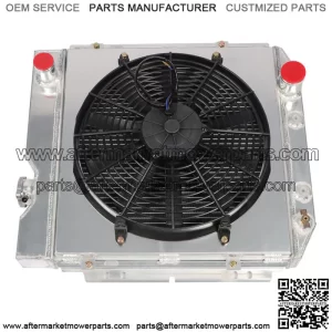 For 63-66 Ford Mustang Falcon Mercury  3 Row Aluminum Core Radiator+Fan Shroud