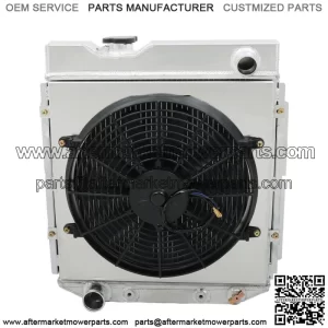 Aluminum Radiator 3 Row+Shroud Fan Relay For Ford 1960-65 Falcon/1965-66 Mustang