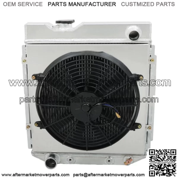 Aluminum Radiator 3 Row+Shroud Fan Relay For Ford 1960-65 Falcon/1965-66 Mustang