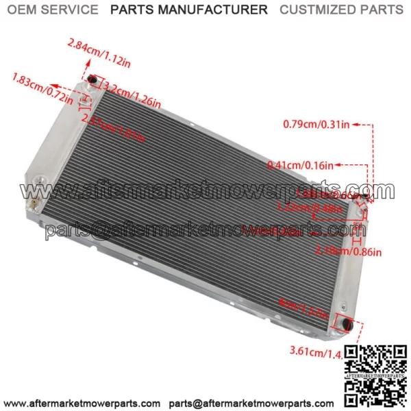 4 Row Radiator For 1988-2000 Chevy GMC C/K 1500 2500 3500 Pickup 5.7L 7.4L V8 - Image 4