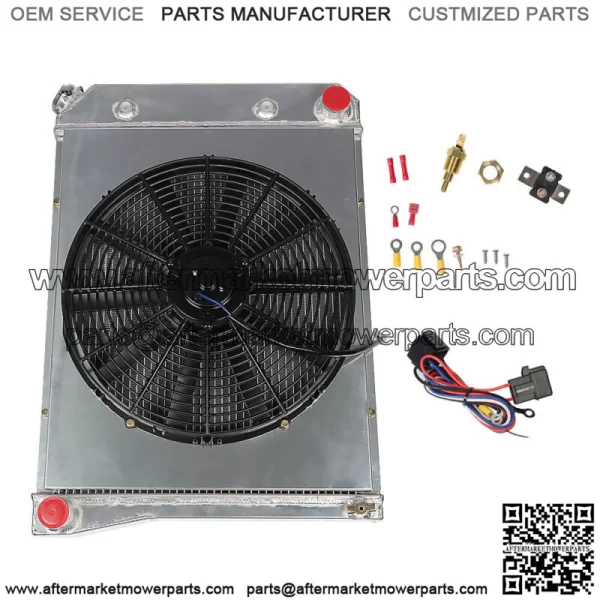3 Row Radiator+Shroud Fan Kit For 68-74 Chevy Nova 70-81 Camaro 75-87 El Camino
