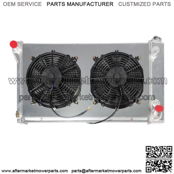 3 Row Radiator+Shroud Fan+Relay For 1967 1968-1972 Chevy GMC C/K 10 20 30 Truck - Image 2