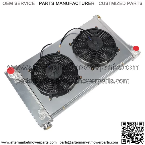 3 Row Radiator+Shroud Fan+Relay For 1967 1968-1972 Chevy GMC C/K 10 20 30 Truck - Image 3