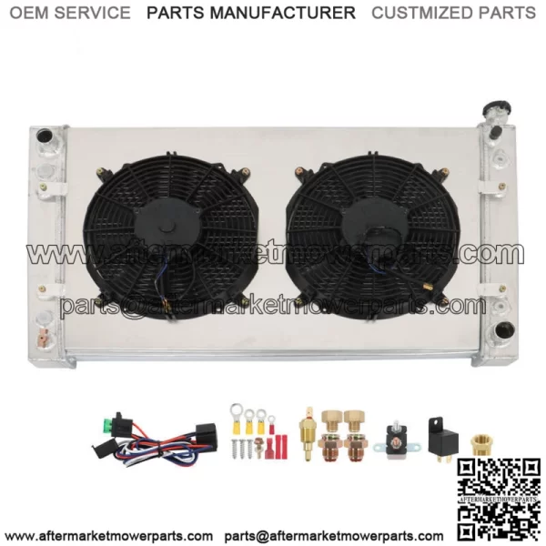 3Row Radiator+Shroud Fan Kit For 1988-1999 Chevy Truck GMC C/K C1500 C2500 C3500