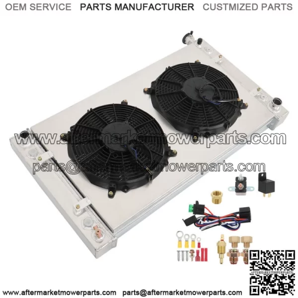 3Row Radiator+Shroud Fan Kit For 1988-1999 Chevy Truck GMC C/K C1500 C2500 C3500 - Image 5