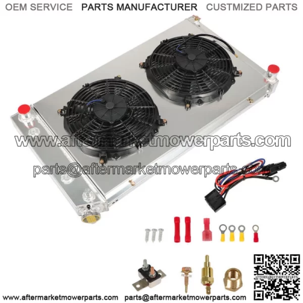 3Row Radiator+Shroud Fan+Relay For 1973-1990 Chevy C/K10 20 30 Pickup Blazer/GMC