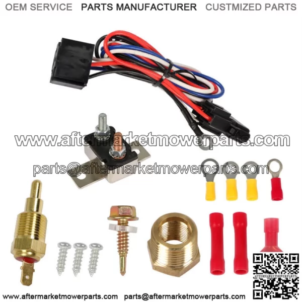 3Row Radiator+Shroud Fan+Relay For 1973-1990 Chevy C/K10 20 30 Pickup Blazer/GMC - Image 3