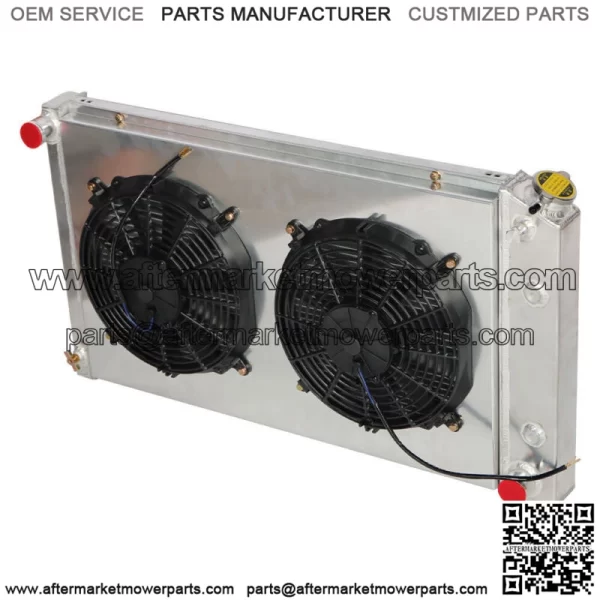 3Row Radiator+Shroud Fan+Relay For 1973-1990 Chevy C/K10 20 30 Pickup Blazer/GMC - Image 4