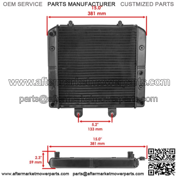 Radiator for Polaris Sportsman 570 4X4 6X6 2014 2015 2016 2017 2018 2019-2023 - Image 2