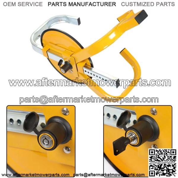 Wheel Lock Clamp Boot Tire Claw Trailer Car Truck Anti-Theft Lock w/ 2 Keys