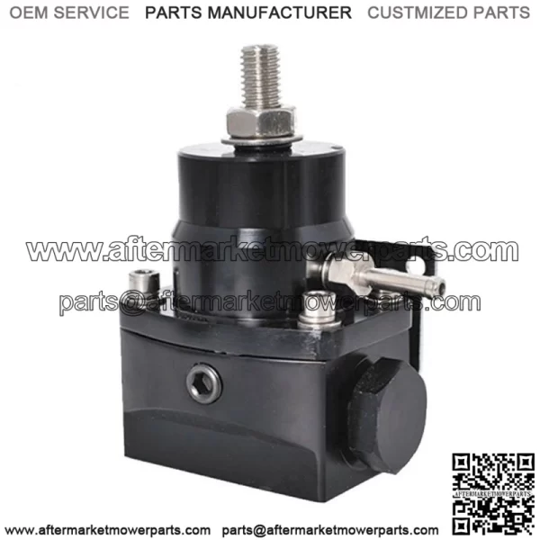 Adjustable Fuel Pressure Regulator Kit 100psi Guage AN6 Fitting Black Universal - Image 2