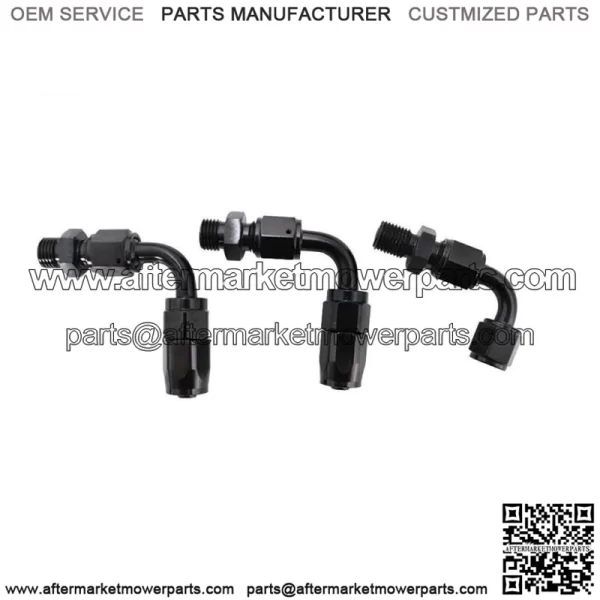 Adjustable Fuel Pressure Regulator Kit 100psi Guage AN6 Fitting Black Universal - Image 4