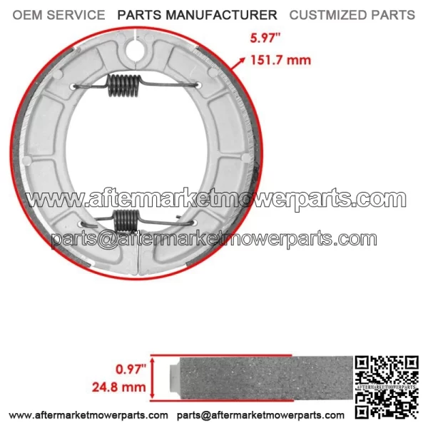 for Yamaha Bear Tracker 250 YFM250 2000-2004 Front & Rear Brake Pads Shoes - Image 2