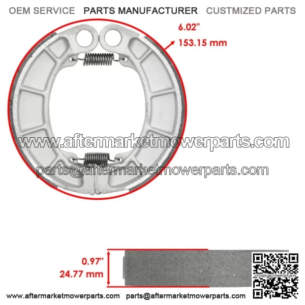 Front & Rear Brake Shoes for Honda TRX400FW Fourtrax Foreman 400 4X4 1995-2003 - Image 3