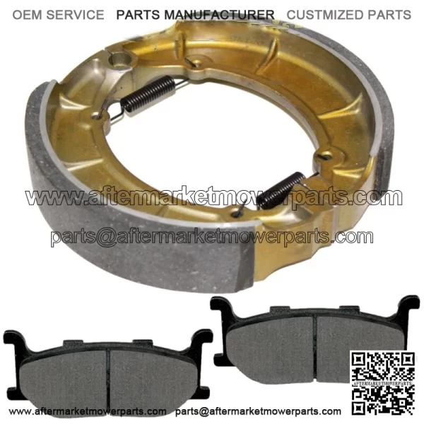 Front Brake Pads & Rear Shoes for Yamaha XVS650A V-Star 650 Classic 1998-2010