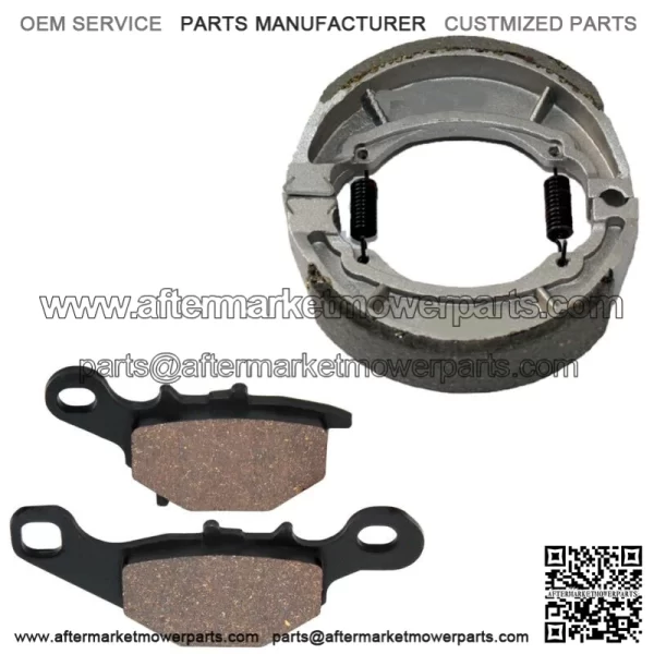 Front Brake Pads and Rear Brake Shoes for Suzuki DR-Z125L DRZ125L 2003-2019