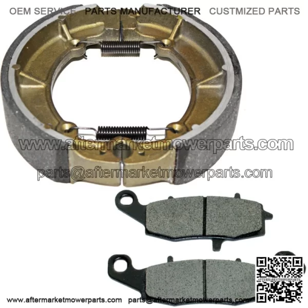 Front Brake Pads & Rear Shoes for Kawasaki VN800B Vulcan 800 Classic 1996-2005
