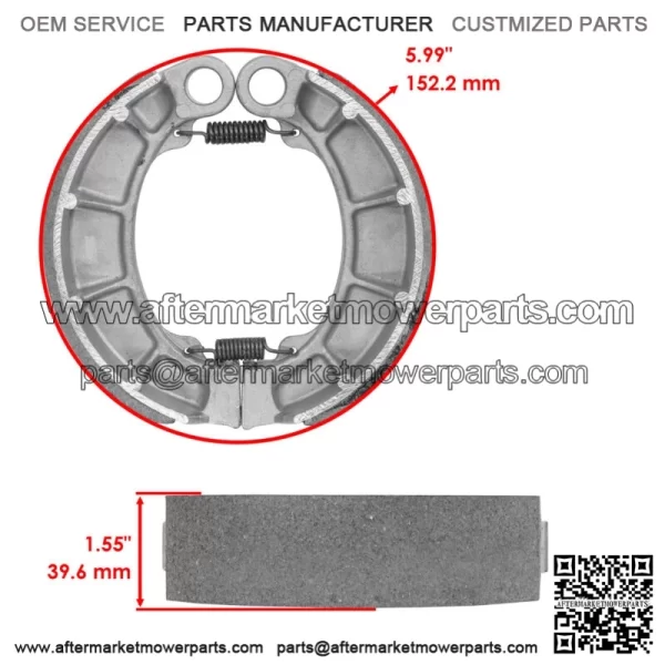 Front Brake Pads & Rear Brake Shoes for Honda VT600C Shadow 600 VLX 1994-2003 - Image 2
