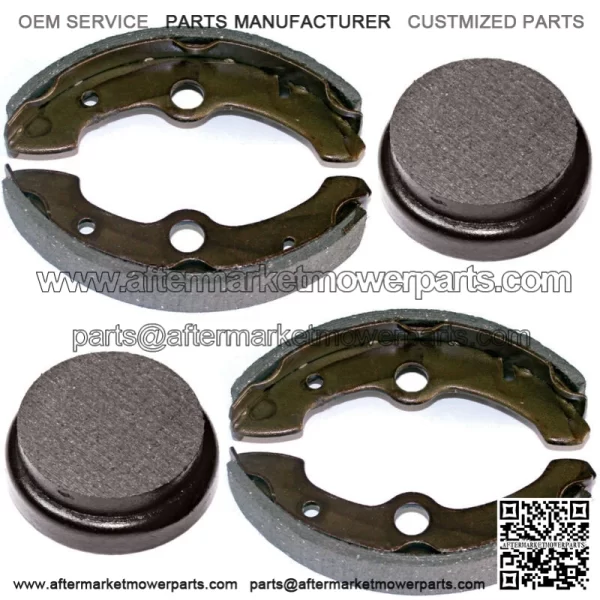 Front Brake Shoes & Rear Brake Pads for Yamaha Big Bear 350 YFM350FW 1989-1995