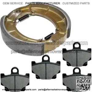 Front Brake Pads & Rear Shoes for Yamaha XJ750 XJ750D XJ750M Maxim 750 1981-83