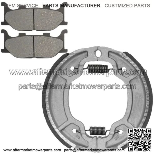 Front Brake Pads and Rear Brake Shoes for Yamaha XV250 V-Star 250 2008-2020