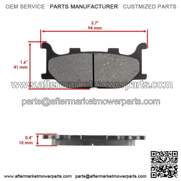 Front Brake Pads and Rear Brake Shoes for Yamaha XV250 V-Star 250 2008-2020 - Image 3