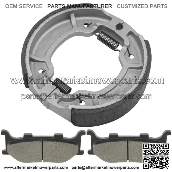 Front Brake Pads and Rear Brake Shoes for Yamaha XV250 V-Star 250 2008-2020 - Image 4