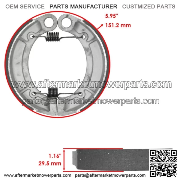 for Yamaha Grizzly 350 YFM350 4WD Irs Hunter 07-12 Front Pads & Rear Brake Shoes - Image 2