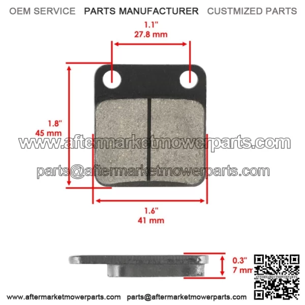 for Yamaha Grizzly 350 YFM350 4WD Irs Hunter 07-12 Front Pads & Rear Brake Shoes - Image 3